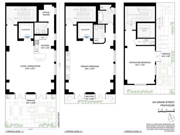 334 GRAND Street , Unit PENTHOUSE, Manhattan, NY 10002