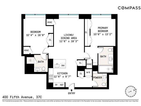 400 5th Avenue , Unit 37C, Manhattan, NY 10018