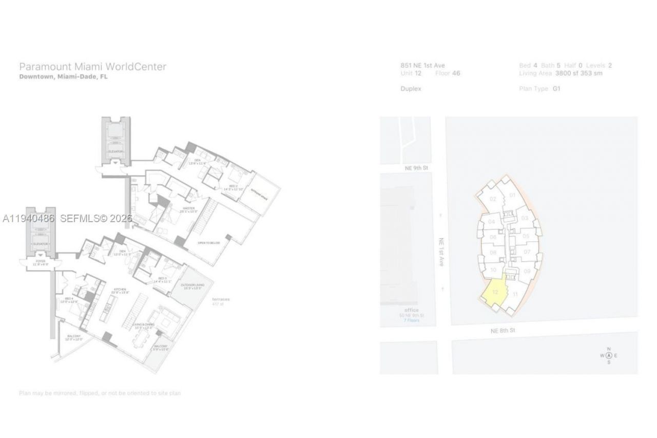 851 NE 1st Avenue, Unit Penthouse, Miami, FL 33132 Photo