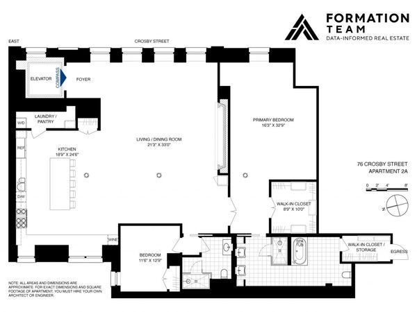 76 Crosby Street, Unit 2A, Manhattan, NY 10012