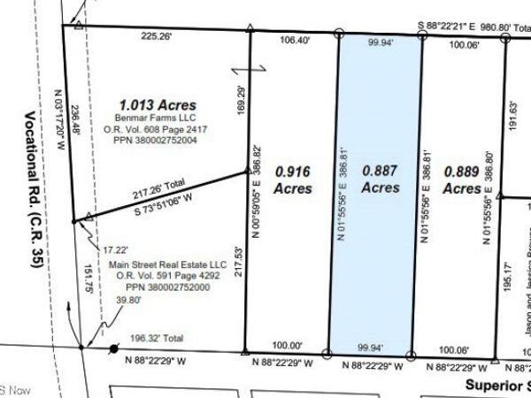 0 Superior Street, Unit 0.887 acre, Buffalo, OH 43722