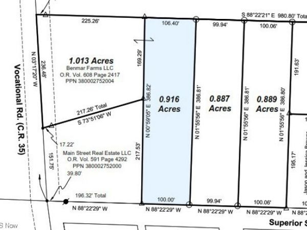 0 Superior Street, Unit 0.916 acre, Buffalo, OH 43722