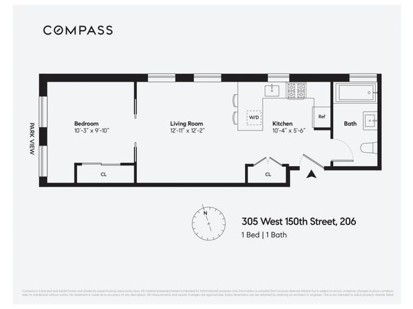 305 W 150th Street , Unit 206, Manhattan, NY 10039