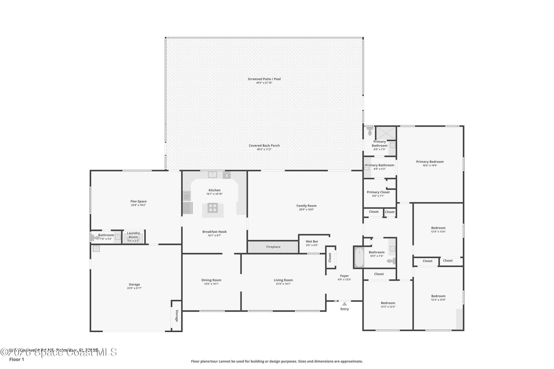 835 Sunswept Road Ne, Palm Bay, FL 32905 Photo