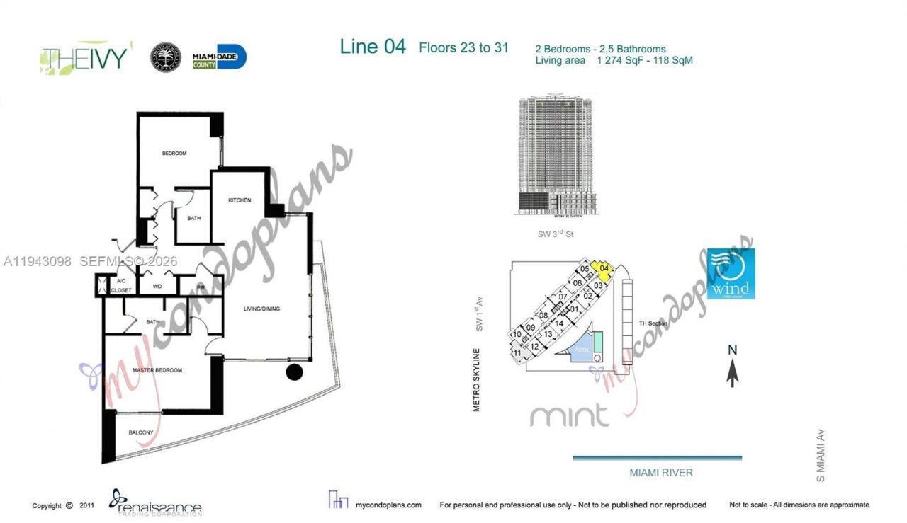 90 SW 3rd St, Unit 2604, Miami, FL 33130 Photo