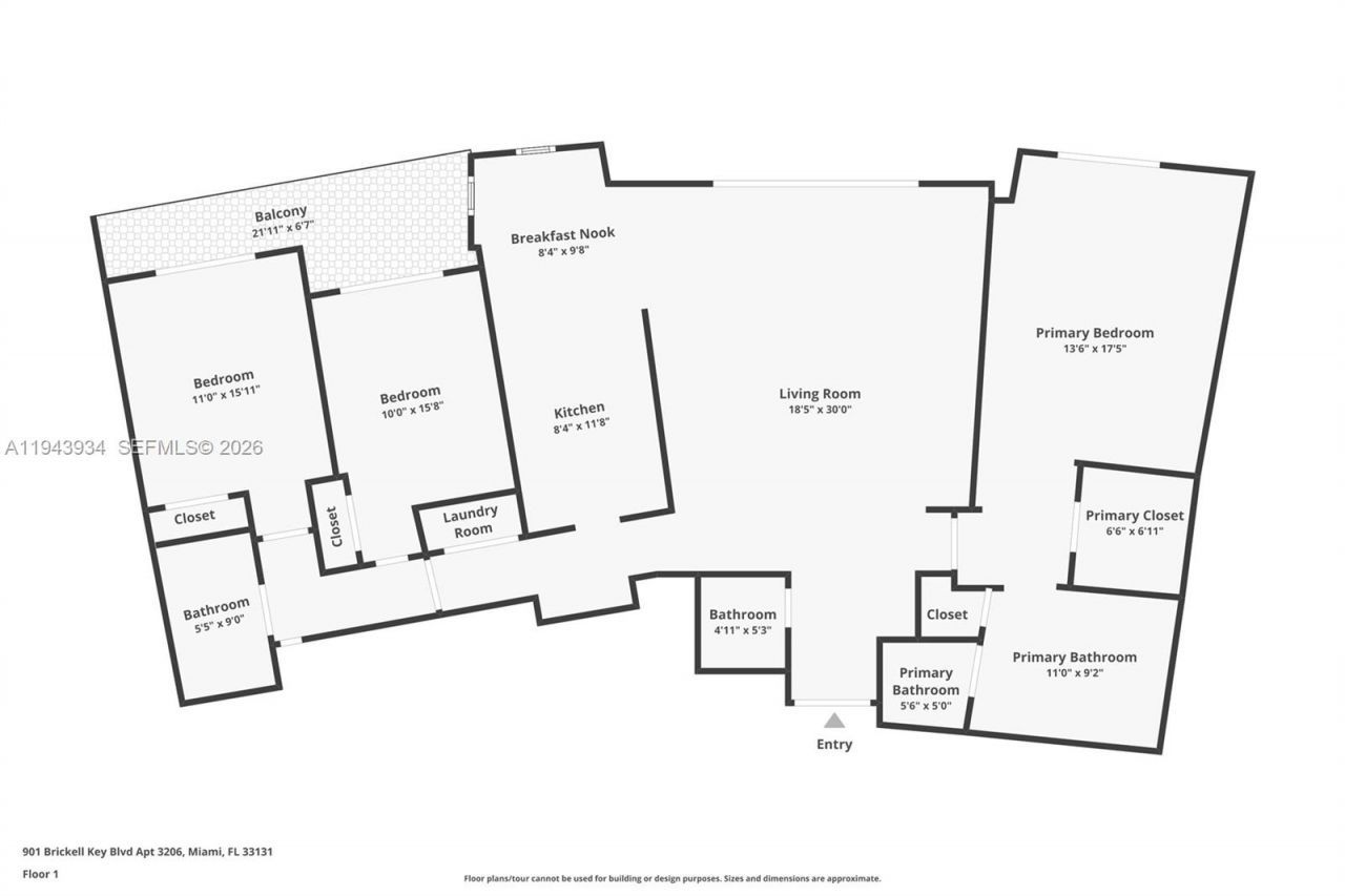 901 Brickell Key Blvd, Unit 3206, Miami, FL 33131 Photo