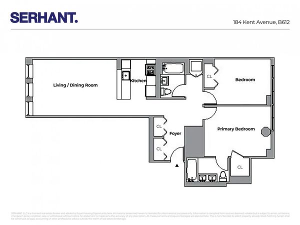184 KENT Avenue, Unit B612, Brooklyn, NY 11249