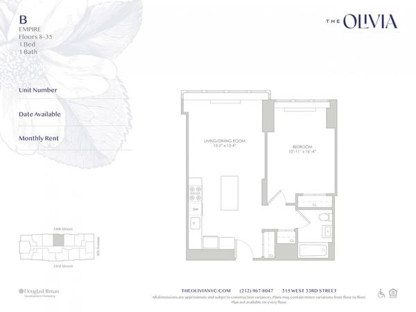 315 W 33RD Street, Unit 35B, Manhattan, NY 10001