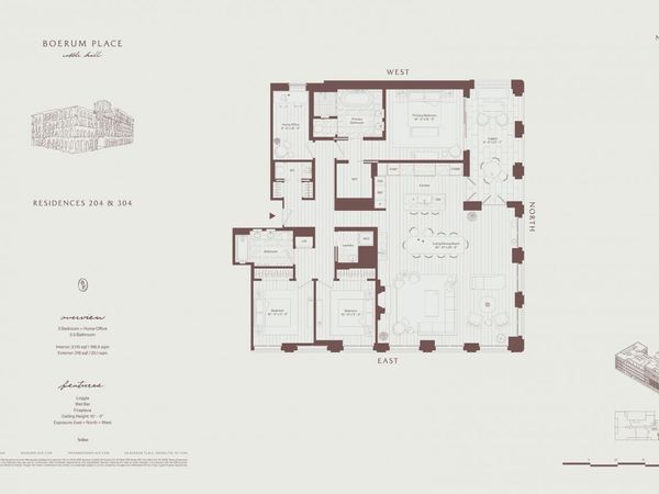 110 Boerum Place , Unit 304, Brooklyn, NY 11201