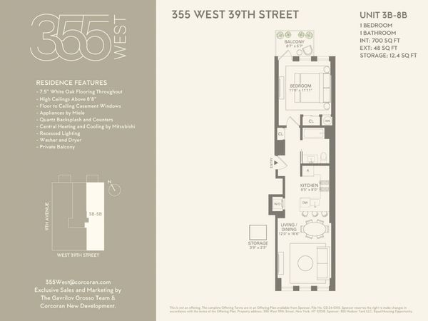 355 W 39TH Street, Unit 8B, Manhattan, NY 10018