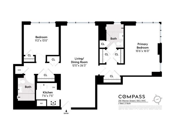 210 Warren Street, Unit 10G, Manhattan, NY 10282