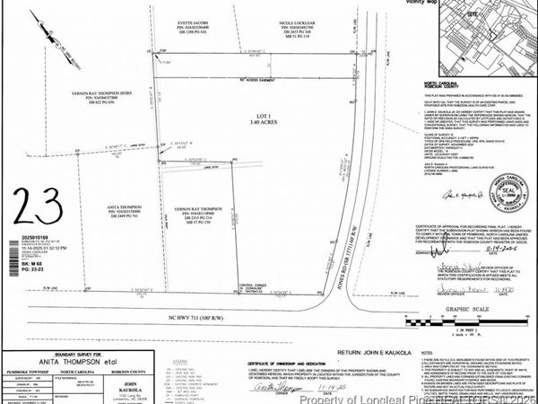 NC Highway 711, Pembroke, NC 28372