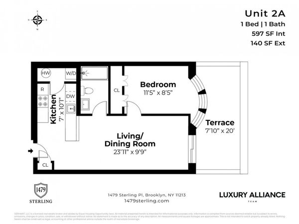 1479 STERLING Place, Unit 2A, Brooklyn, NY 11213