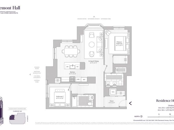 100 CLAREMONT Avenue, Unit 16A, Manhattan, NY 10027