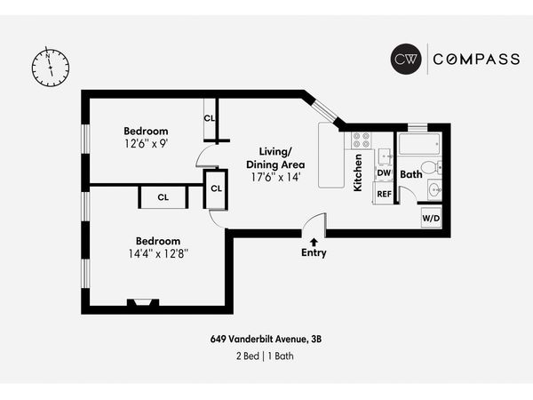 649 Vanderbilt Avenue, Unit 3B, Brooklyn, NY 11238