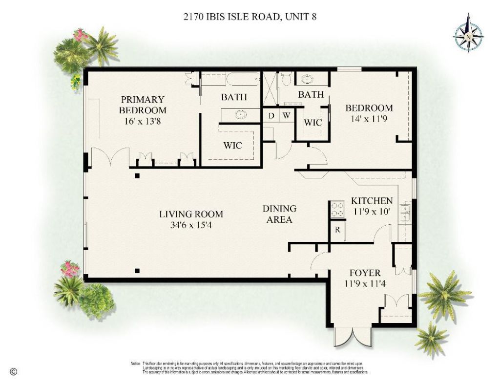 2170 Ibis Isle Road, Unit 8, Palm Beach, FL 33480 Photo