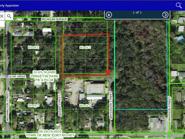 JEFFERSON STREET, NEW PORT RICHEY, FL 34653