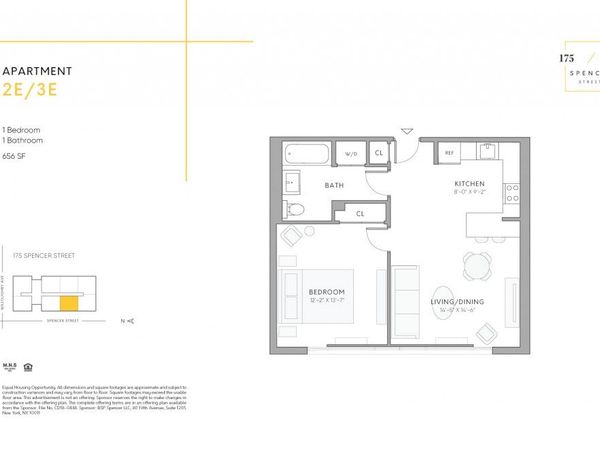 175 Spencer Street , Unit 2-E, Brooklyn, NY 11205