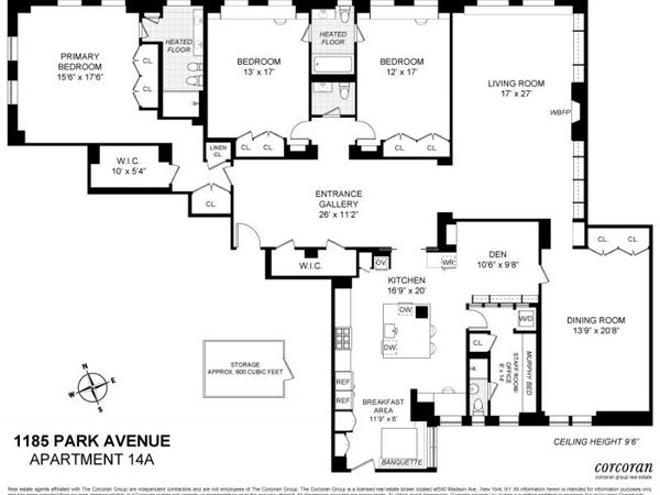 1185 PARK Avenue, Unit 14A, Manhattan, NY 10128