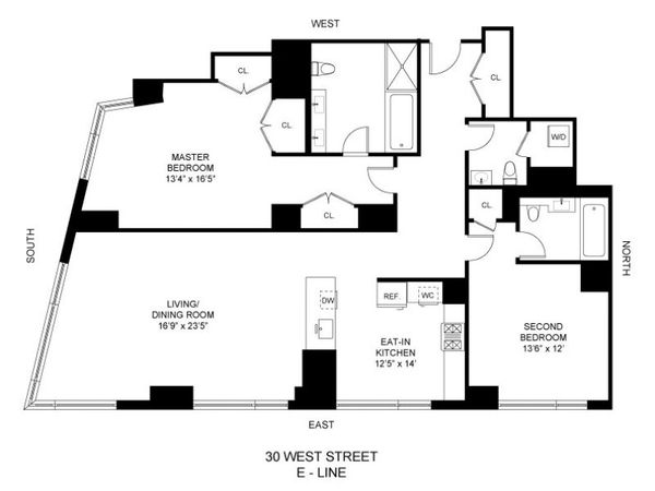 30 LITTLE WEST Street, Unit 26E, Manhattan, NY 10004