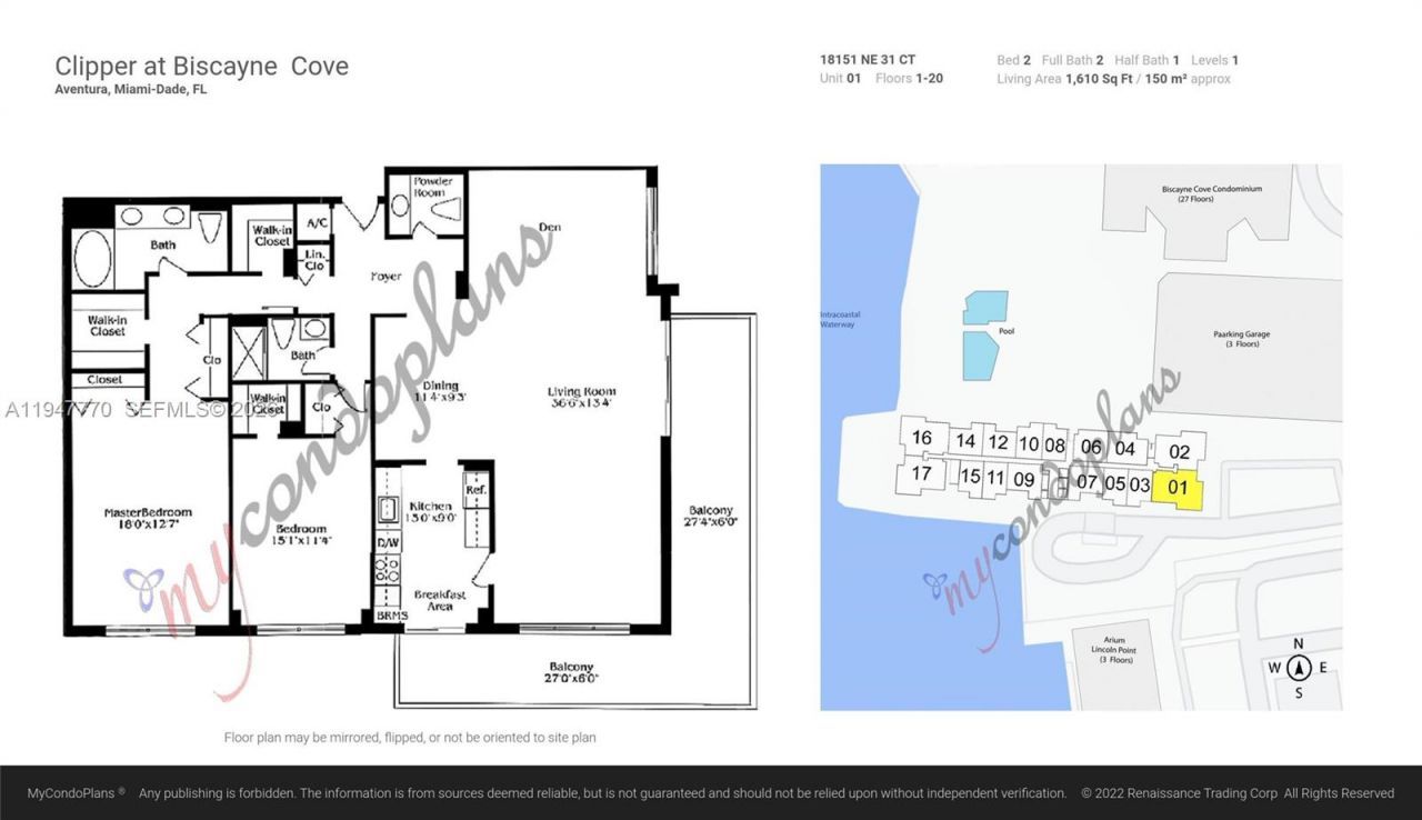 18151 NE 31st Ct, Unit 301, Aventura, FL 33160 Photo