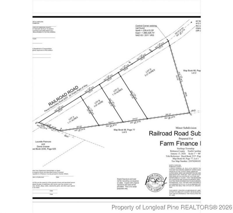 Lot C Railroad Road, Orrum, NC 28369 Main Photo