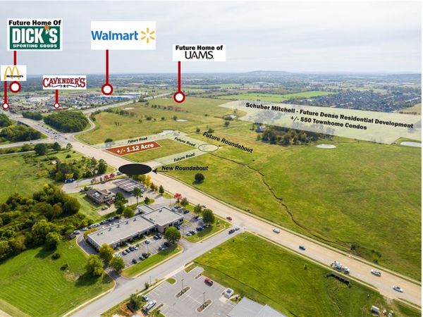 1.12 AC W Pleasant Grove Road , Unit Lot 2, Rogers, AR 72758
