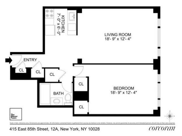 415 E 85TH Street , Unit 12A, Manhattan, NY 10028