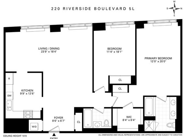 220 Riverside Boulevard , Unit 5L, Manhattan, NY 10069