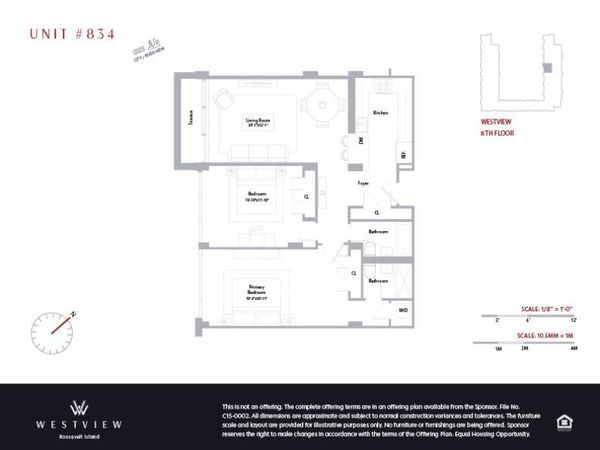 625 Main Street , Unit 834, Manhattan, NY 10044