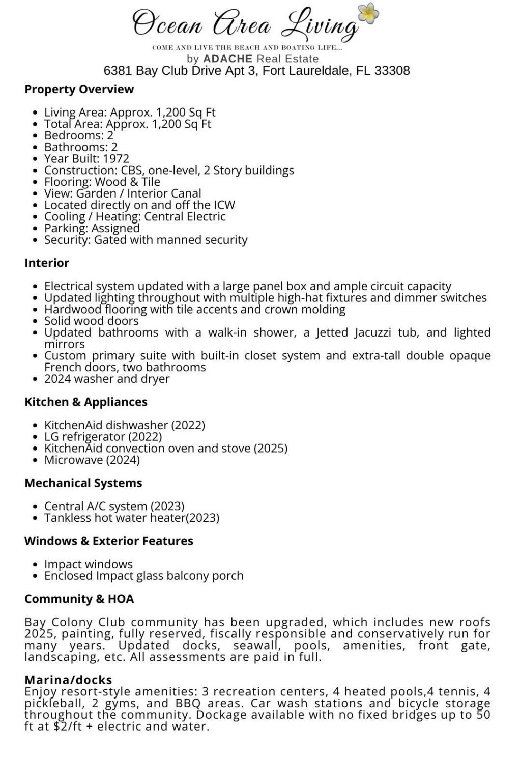 6381 Bay Club Drive, Unit #3, Fort Lauderdale, FL 33308 Photo