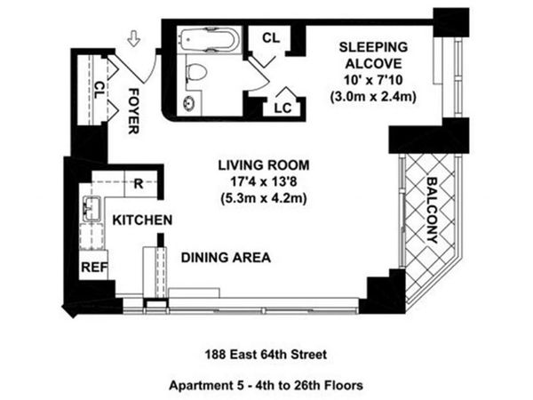 188 E 64TH Street , Unit 1805, Manhattan, NY 10065