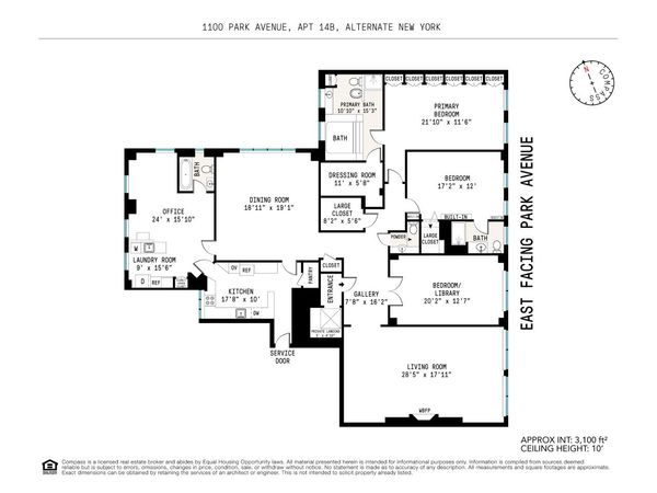 1100 Park Avenue , Unit 14B, Manhattan, NY 10128