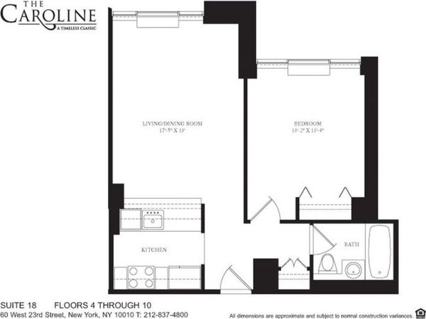 60 W 23rd Street , Unit 718, Manhattan, NY 10010