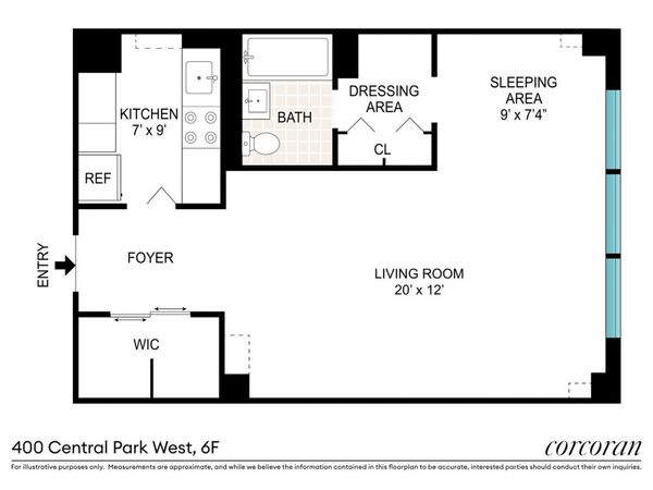 400 CENTRAL Park W, Unit 6F, Manhattan, NY 10025