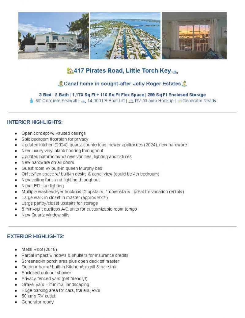 417 Pirates Road, Little Torch Key, FL 33042 Photo