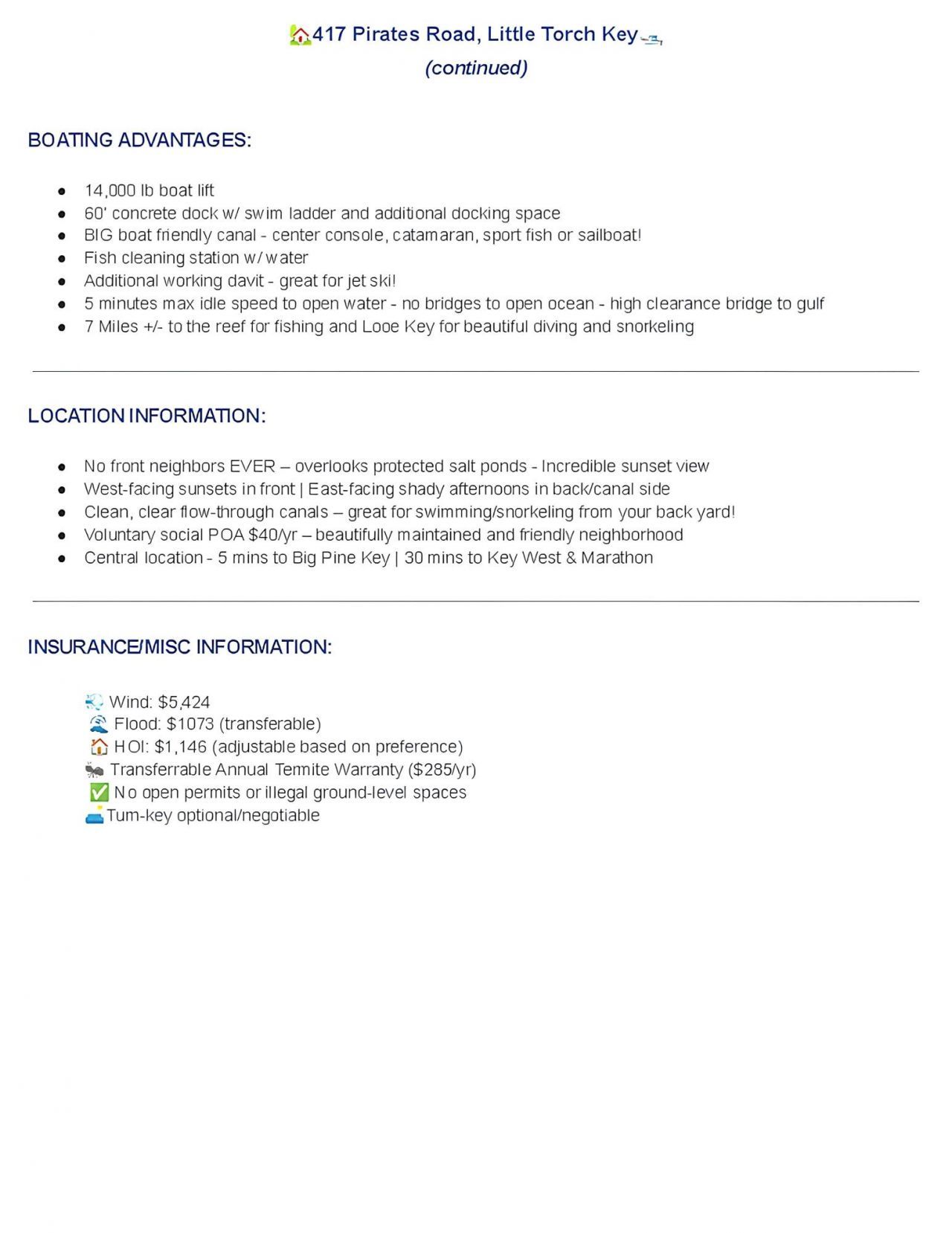 417 Pirates Road, Little Torch Key, FL 33042 Photo