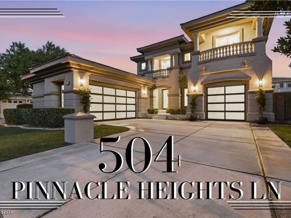 504 Pinnacle Heights Lane, Las Vegas, NV 89144