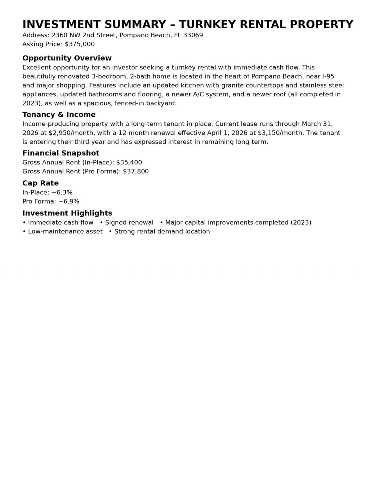 2360 NW 2nd Street Street, Pompano Beach, FL 33069 Photo