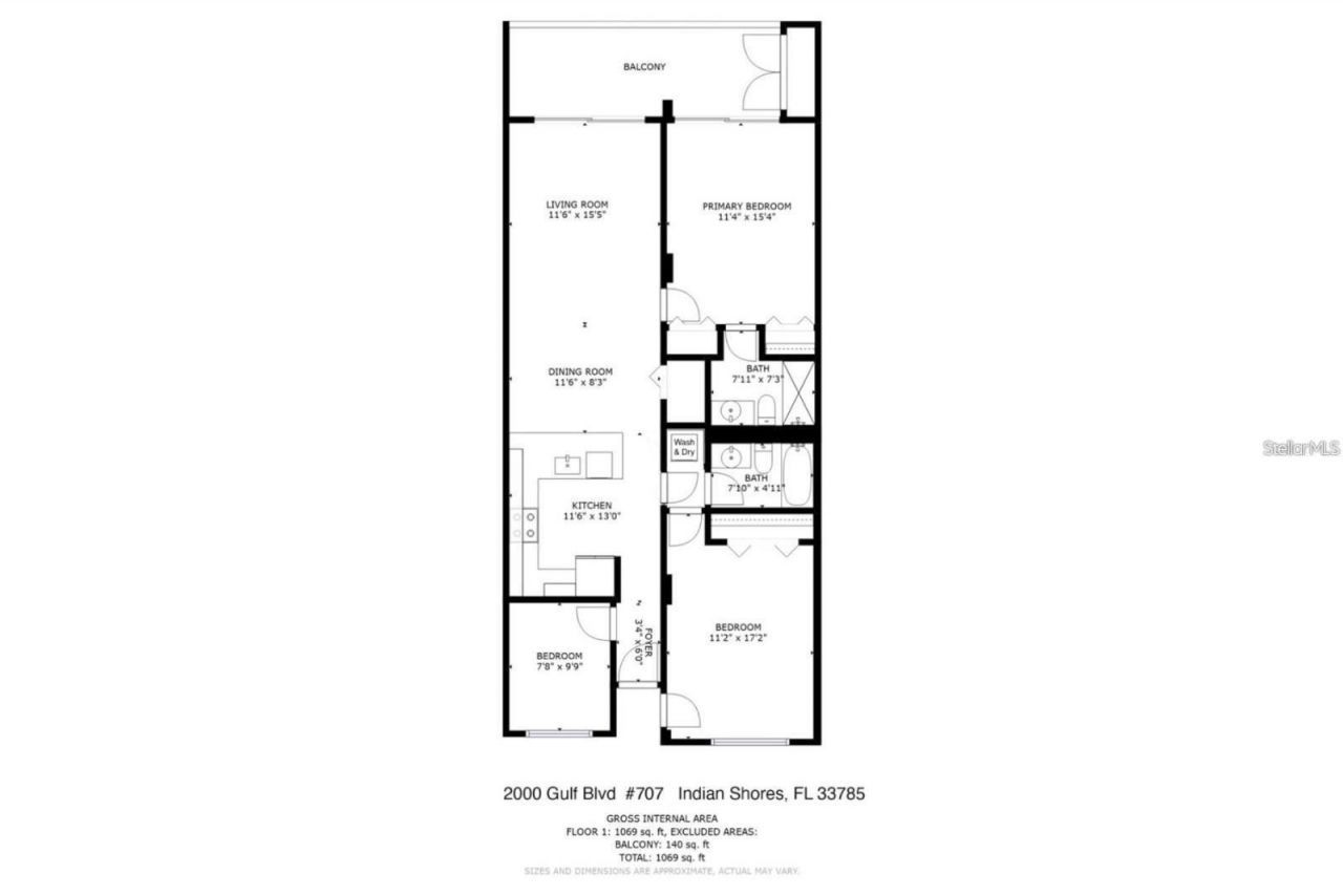 20000 Gulf Boulevard, Unit 707, Indian Shores, FL 33785 Photo