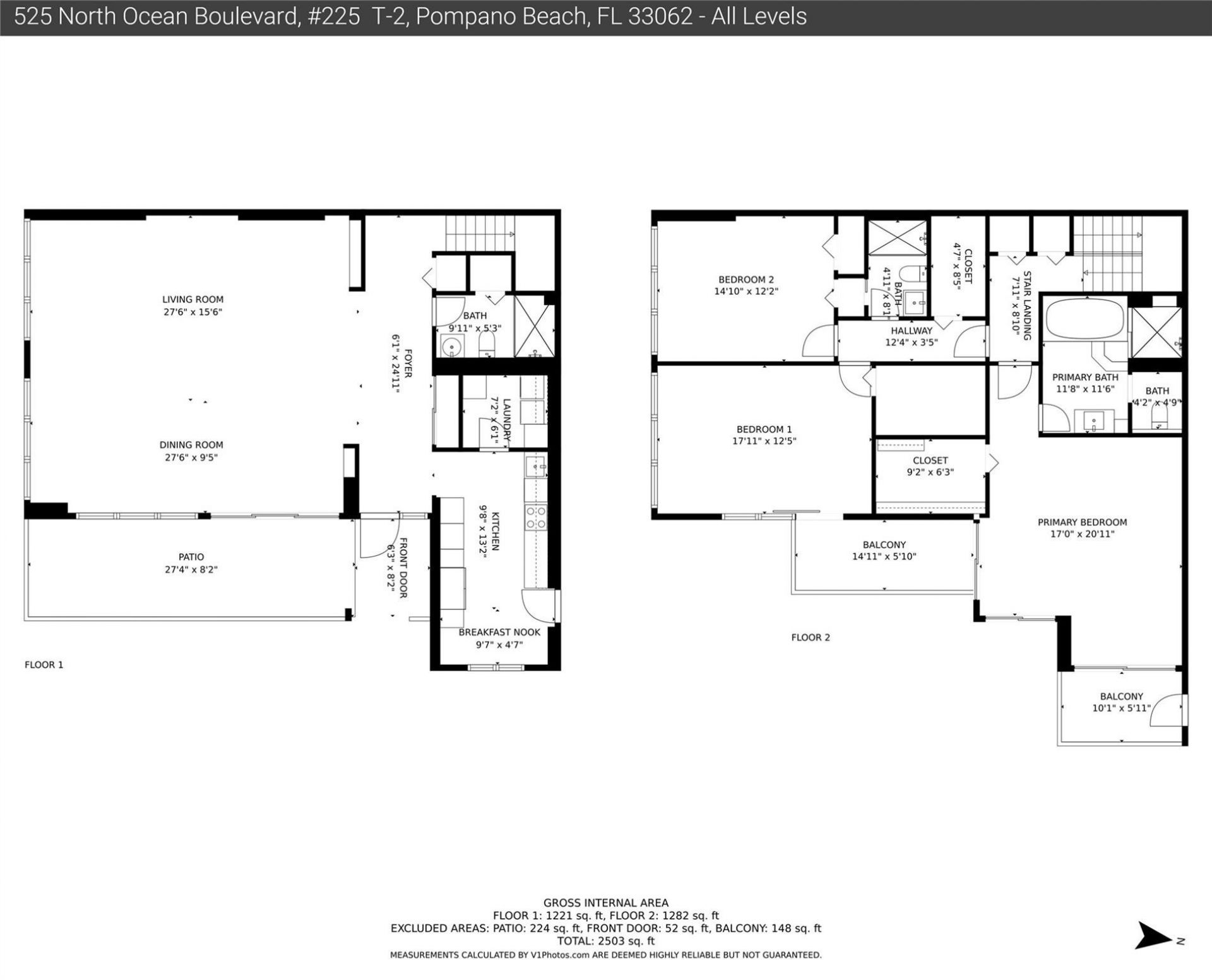 525 N Ocean Boulevard, Unit T-2, Pompano Beach, FL 33062 Photo
