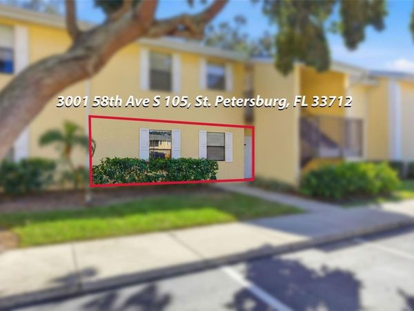 3001 58TH AVENUE S, Unit 105, ST PETERSBURG, FL 33712