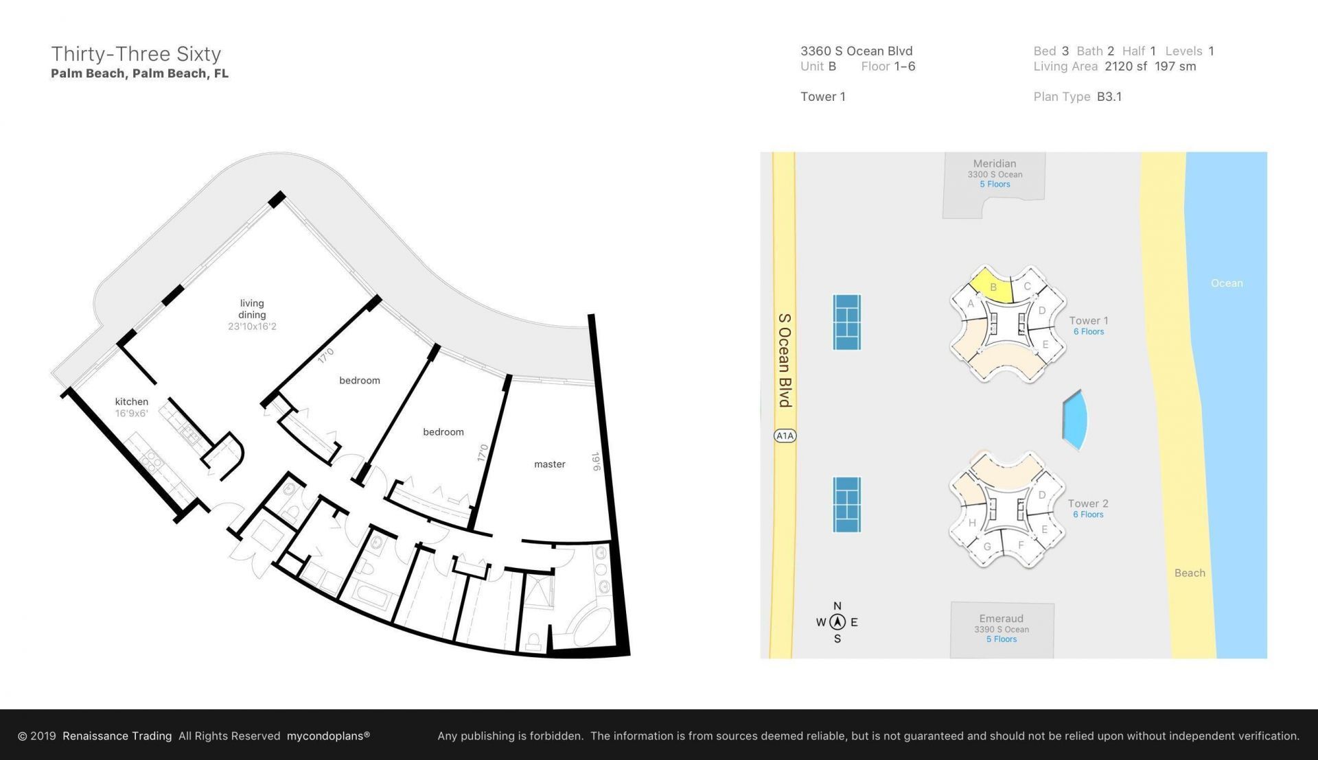 3360 S Ocean Boulevard, Unit 3bi, Palm Beach, FL 33480 Photo