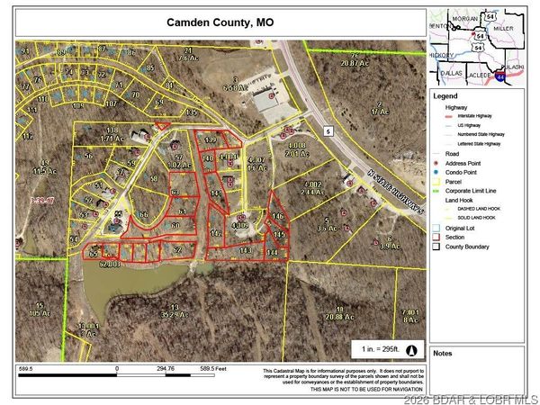 19 Lots in Hawk Lake Sub Drive , Sunrise Beach, MO 65079