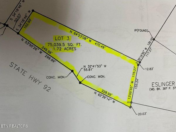 +-1.72 Ac Highway 92 , Dandridge, TN 37725