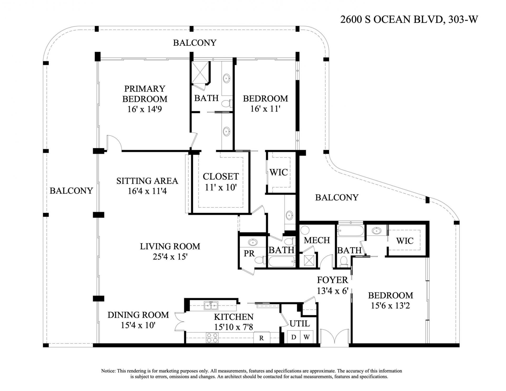 2600 S Ocean Boulevard, Unit 303w, Palm Beach, FL 33480 Photo
