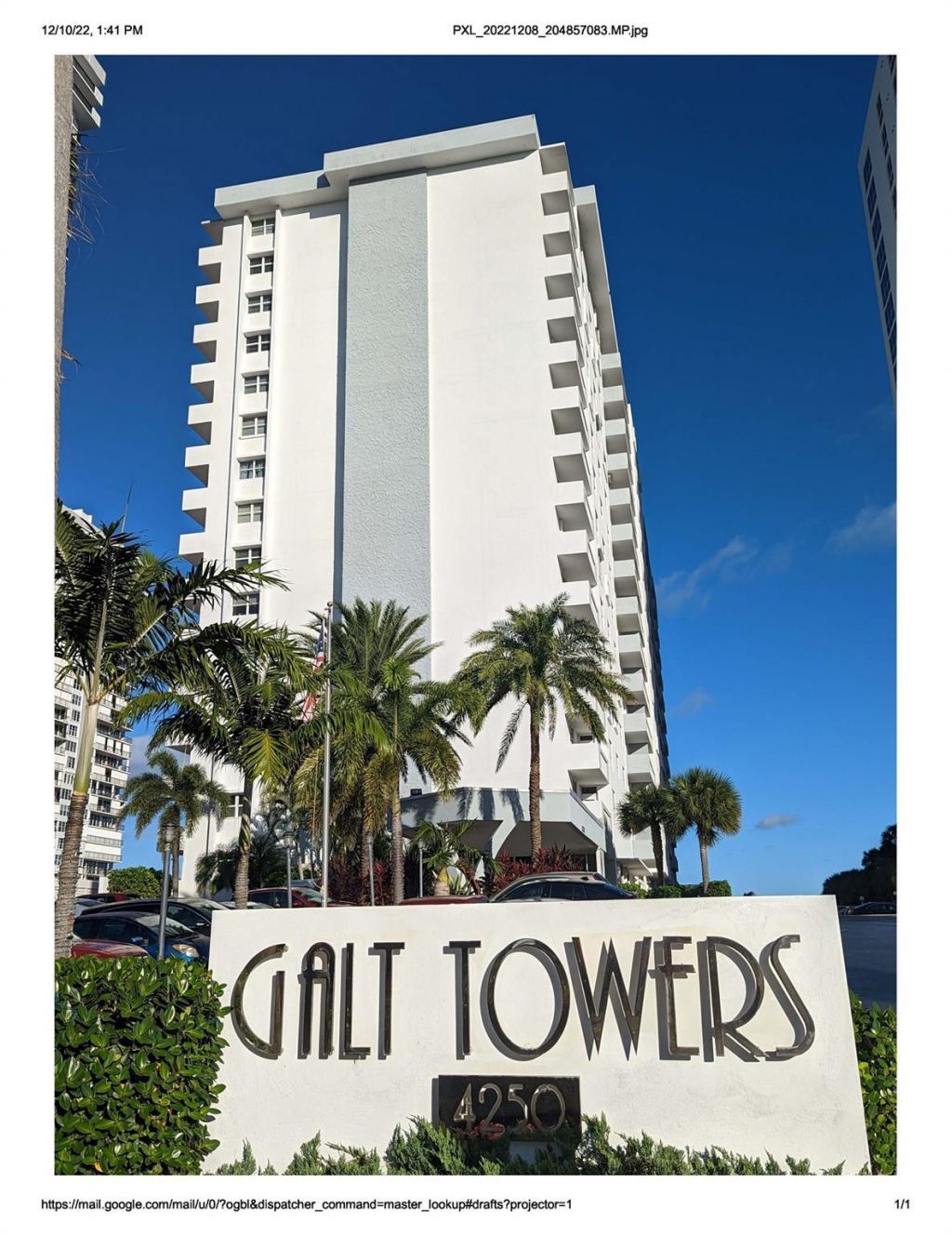 4250 Galt Ocean Drive, Unit 2E, Fort Lauderdale, FL 33308 Photo