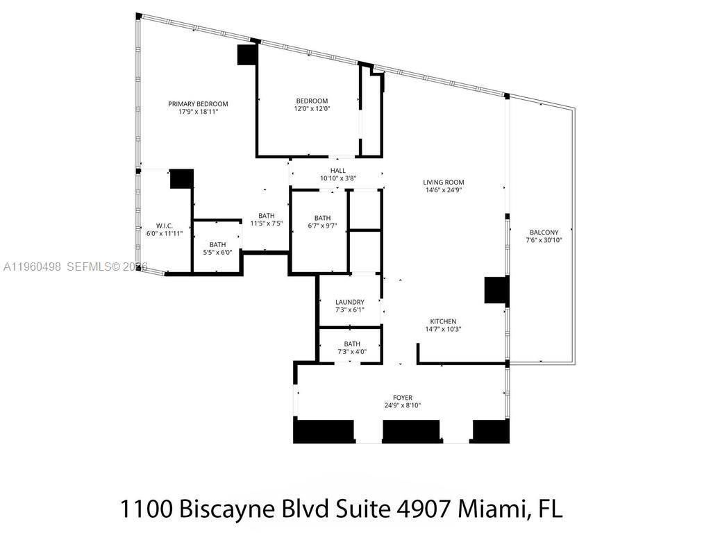 1100 Biscayne Blvd , Unit 4907, Miami, FL 33132 Photo