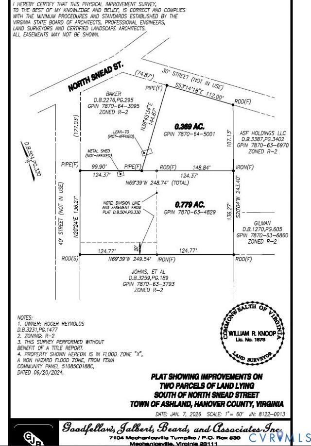 0 N Snead Street, Ashland, VA 23005 Main Photo