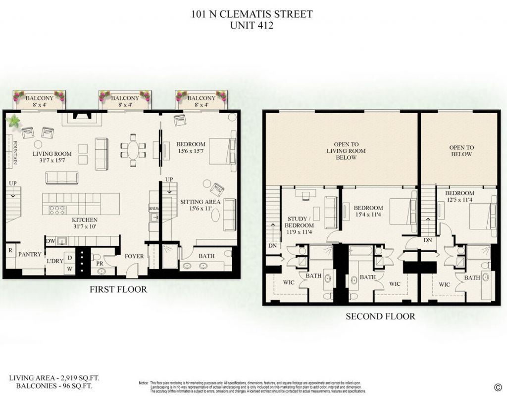 101 N Clematis Street, Unit 412, West Palm Beach, FL 33401 Photo